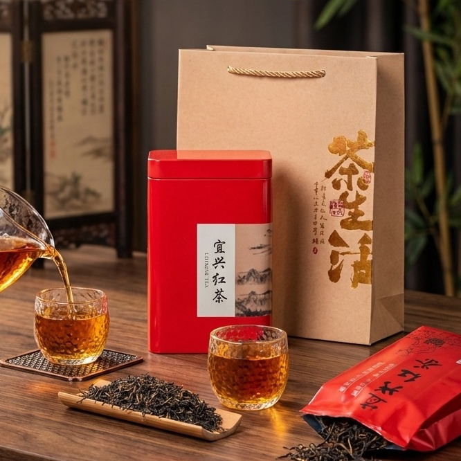 雾咬青宜兴雨前老茶树一级红茶