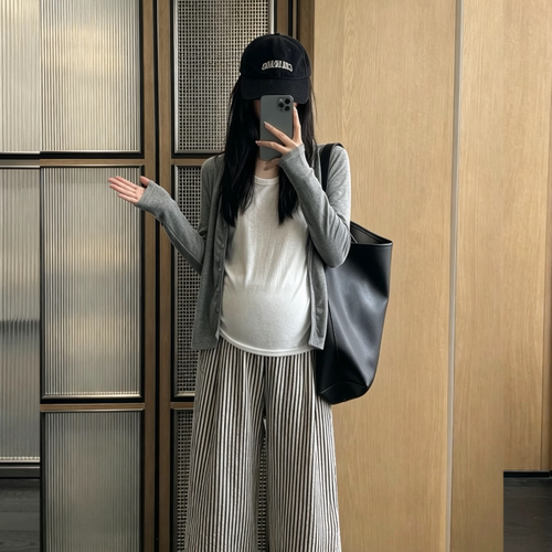 防晒外套灰色夏季簿款外搭小个子孕妇装外穿休闲百搭内搭白色背心