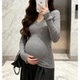 针织衫 孕妇装 百搭显瘦V领麻花毛衣修身 显瘦长袖 2025秋冬新款 时尚