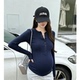 外穿贴身柔软长袖 纯棉孕妇装 哺乳上衣打底衫 纽扣时尚 T恤 春秋新款