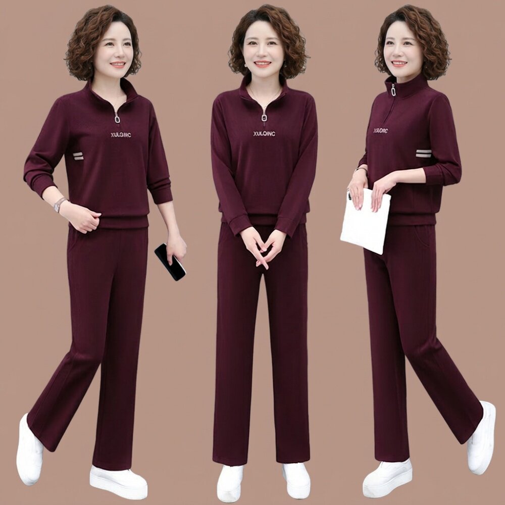 中老年妈妈春装女装套装2026新款显年轻衣服春款女士运动服两件套