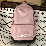 阿迪达斯书包女NEO双肩包学生2022新款运动校园旅行包粉色HT6777