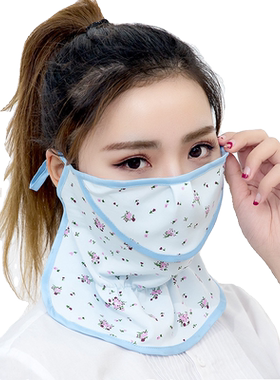 涤纶时尚夏季女防晒防护面罩