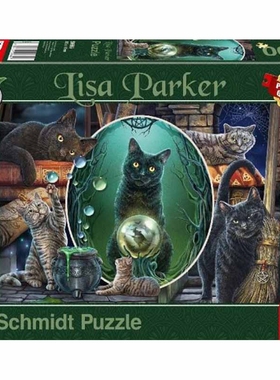 现货包邮 德国Schmidt 1000片 59665 成人进口拼图 帕克魔法猫