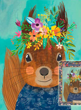 新款现货 德国Heye 甜蜜的松鼠自拍 1000片29953进口成人拼图益智