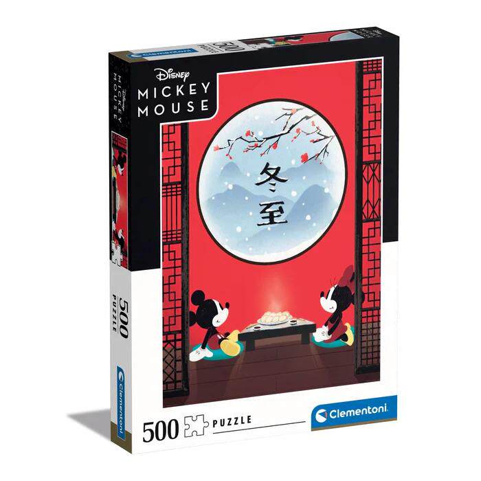 现货 意大利Clementoni500片 进口拼图 迪士尼-米奇米妮的冬至