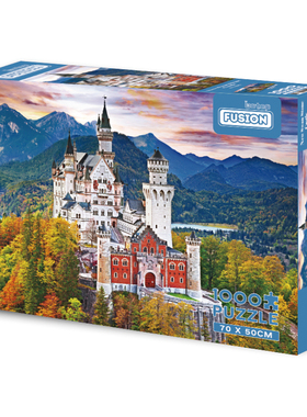 Botop fusion 1000片 天鹅湖古堡 益智有趣成人拼图蓝卡 装饰礼物