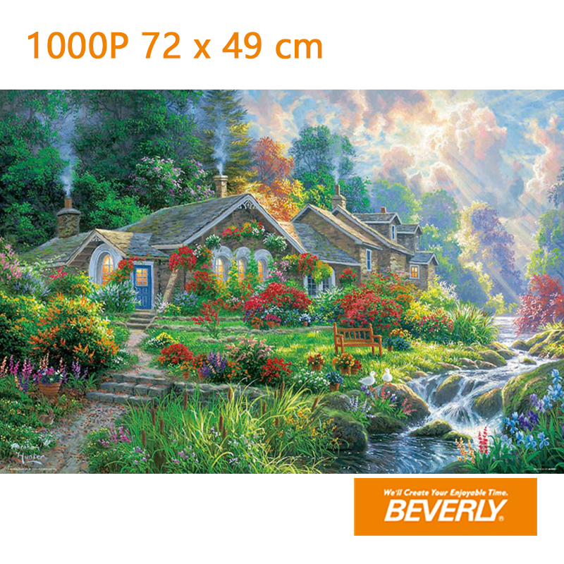 现货包邮日本Beverly 1000片 31-520进口益智拼图林间度假屋