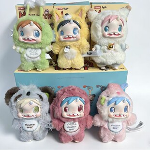 宝拉POLAR Monster Baby怪物收藏盲盒斯诺奎搪胶毛绒挂件礼物玩具