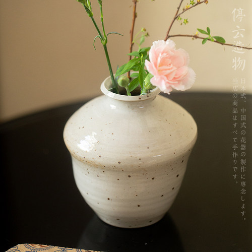 草木灰手工花瓶古朴做旧