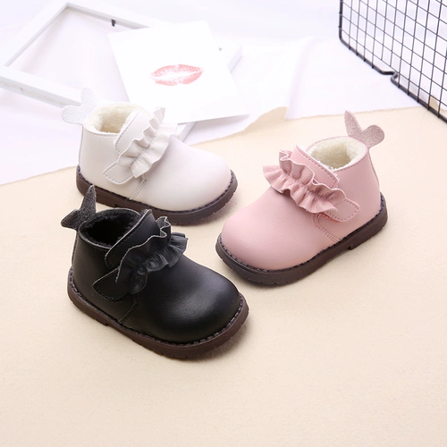 Туфли, детская удерживающая тепло обувь для девочек для раннего возраста для кожаной обуви, 1-3-5 лет, мягкая подошва