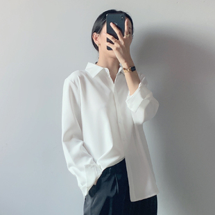 白衬衫女2026春夏季抗皱宽松设计感垂感雪纺衬衣长袖不透职业寸衫