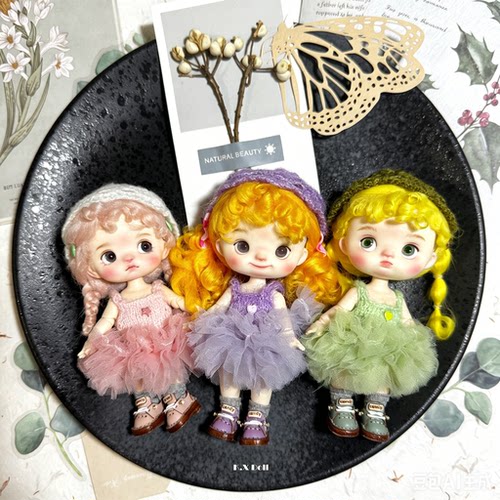 ob11K.X Doll原创娃衣夏天系列 GSC YMY 碎花裙 纱裙 BJD12分 - 封面