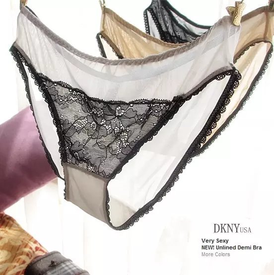 ny美国细腻网纱性感低腰三角裤