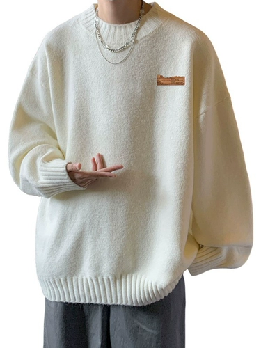 Демисезонный японский трикотажный свитер, большой размер, оверсайз