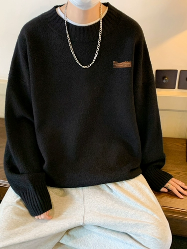 Демисезонный японский трикотажный свитер, большой размер, оверсайз