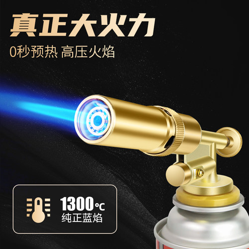 家用全铜喷火器自动点火可倒置便携式气罐喷枪烘焙烧猪毛枪头焊枪
