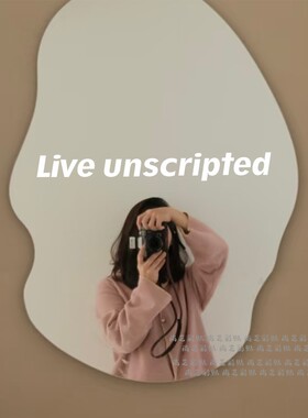 ins简约字母镜子橱窗玻璃贴纸
