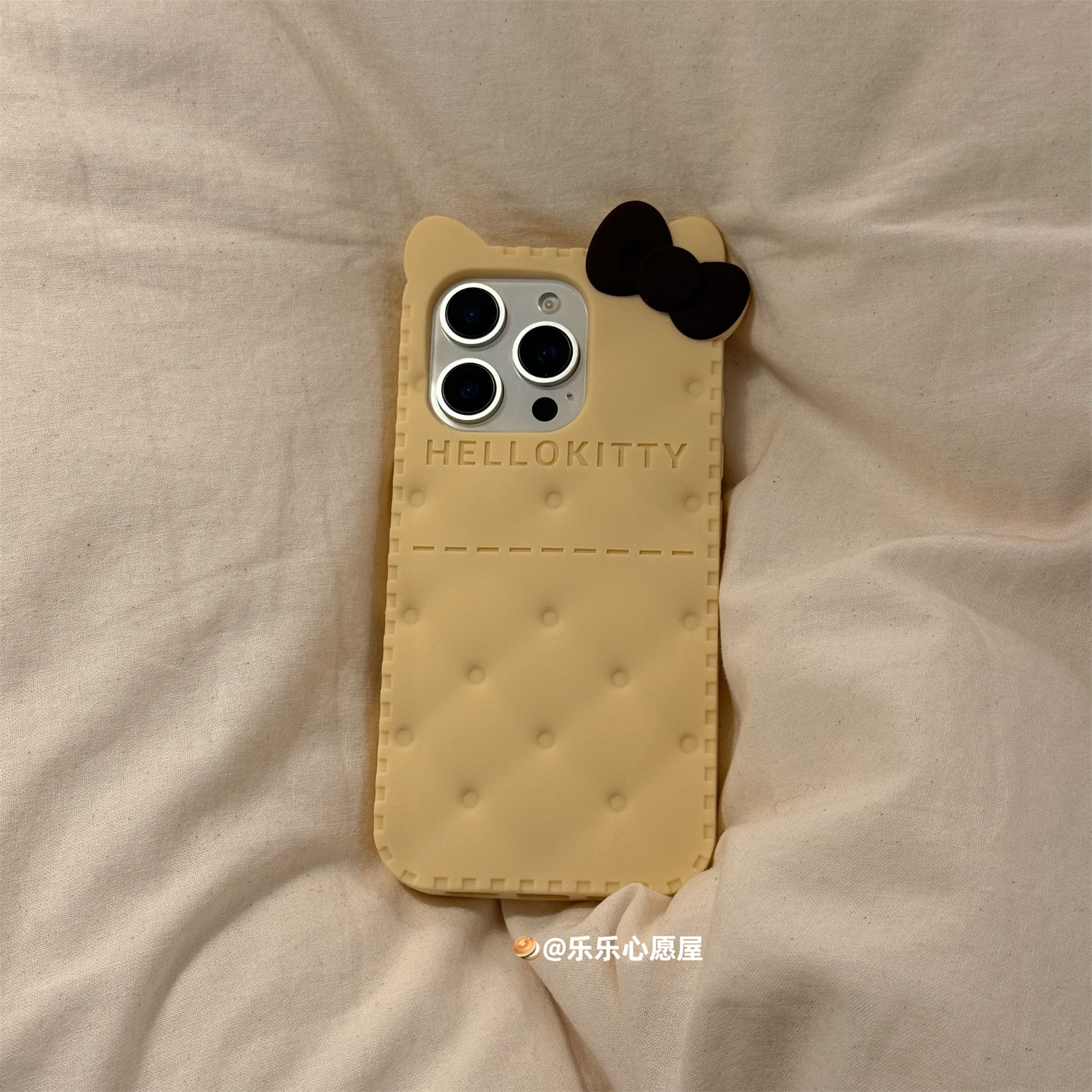 乐乐心愿屋 饼干Kitty适用iPhone17promax手机壳16苹果15软硅胶套凯蒂猫女14可爱13防摔日韩ins小众趣味柔软