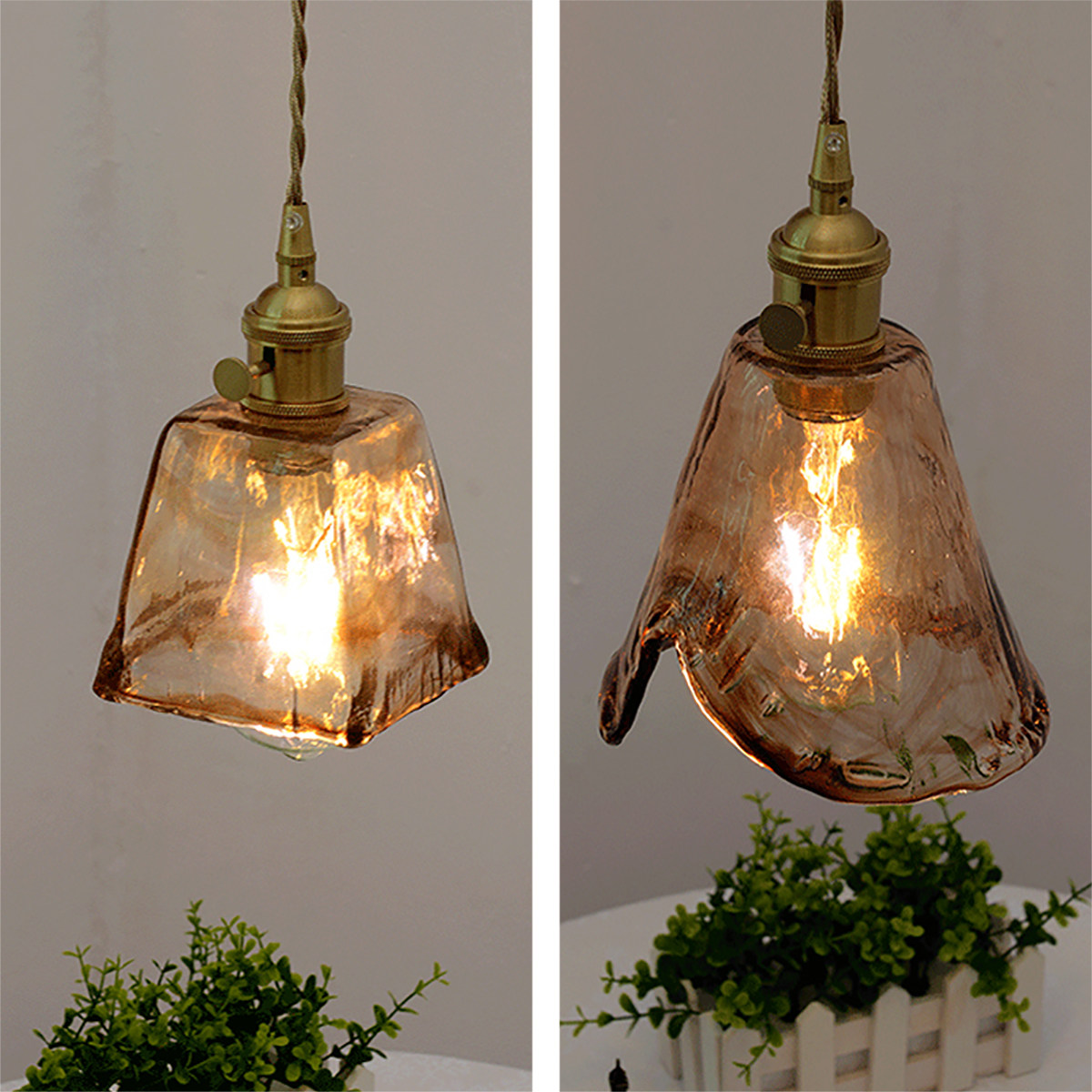 北欧民宿吧台餐厅床头咖啡厅侘寂风玄关灯黄铜复古怀旧玻璃小吊灯,家装灯饰光源,床头/玄关/吧台/过道吊灯,淘宝优惠券,粉丝福利购,淘宝优惠卷