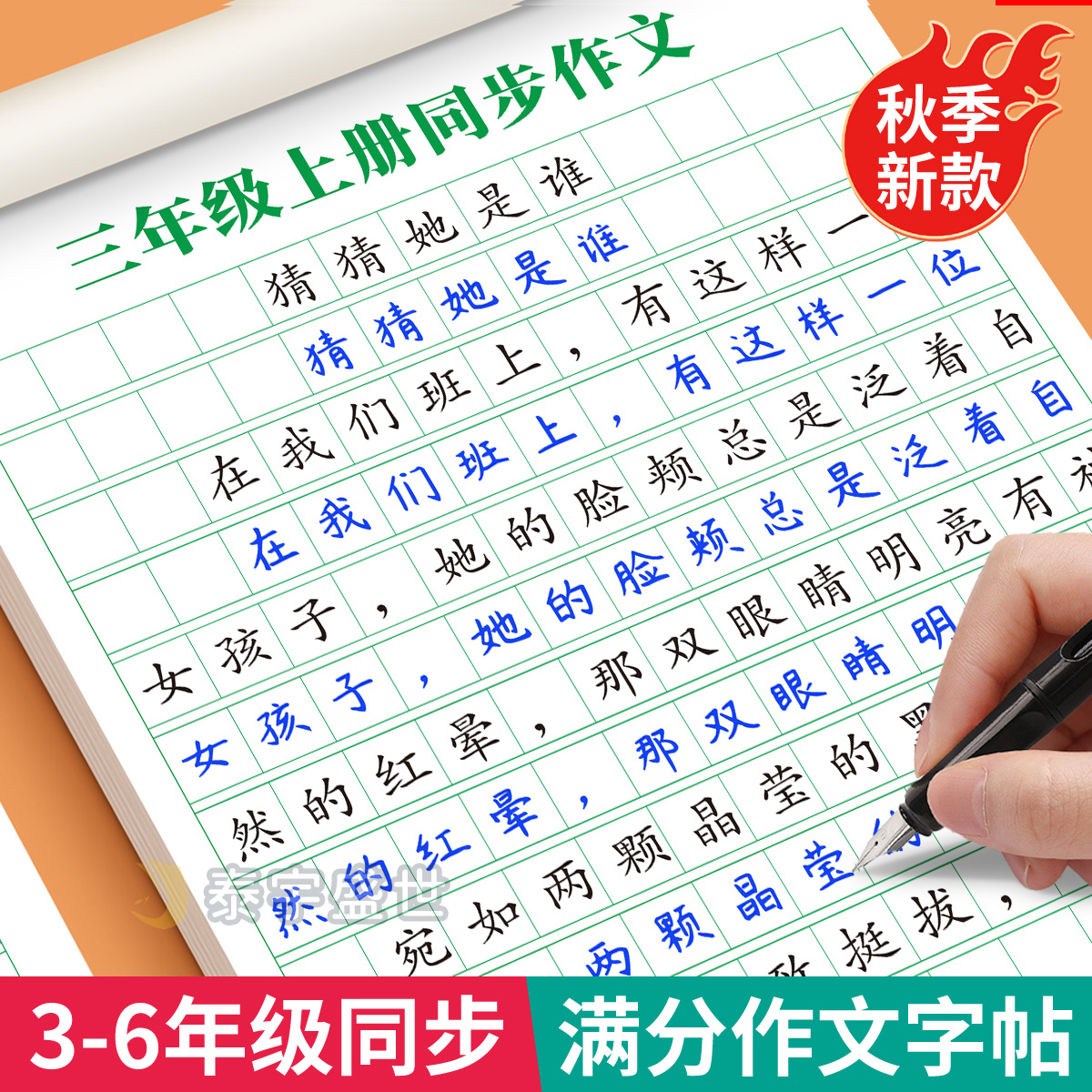 3-6年级同步作文练字帖小学专用