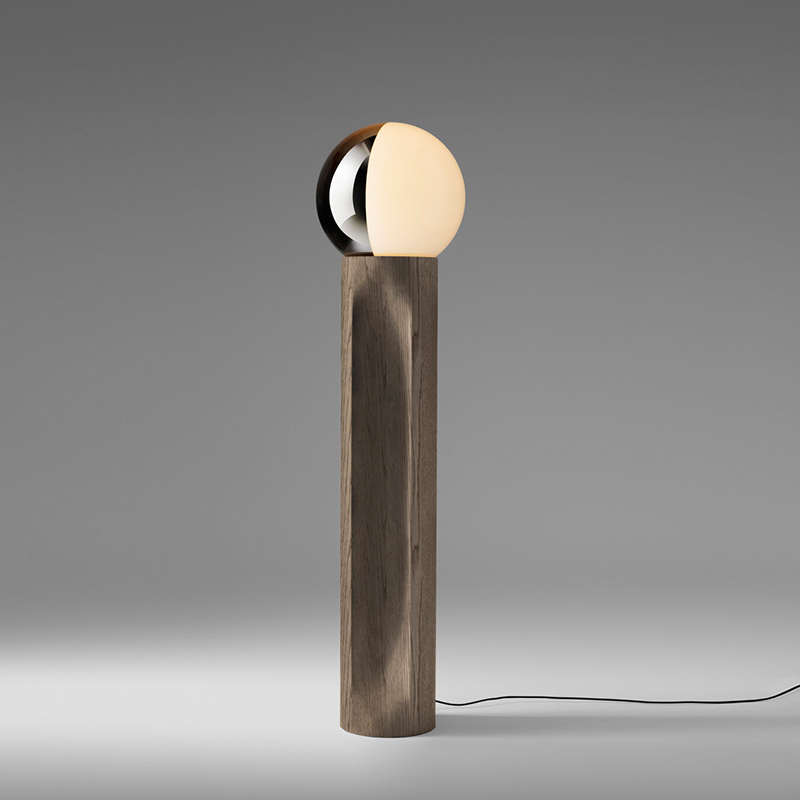 意大利原装进口 Penta Je Suis客厅书房简约橡木大理石创意落地灯