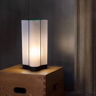 Cabanon现代艺术纸质装 饰台灯客厅卧室灯 Lampe 意大利进口Nemo