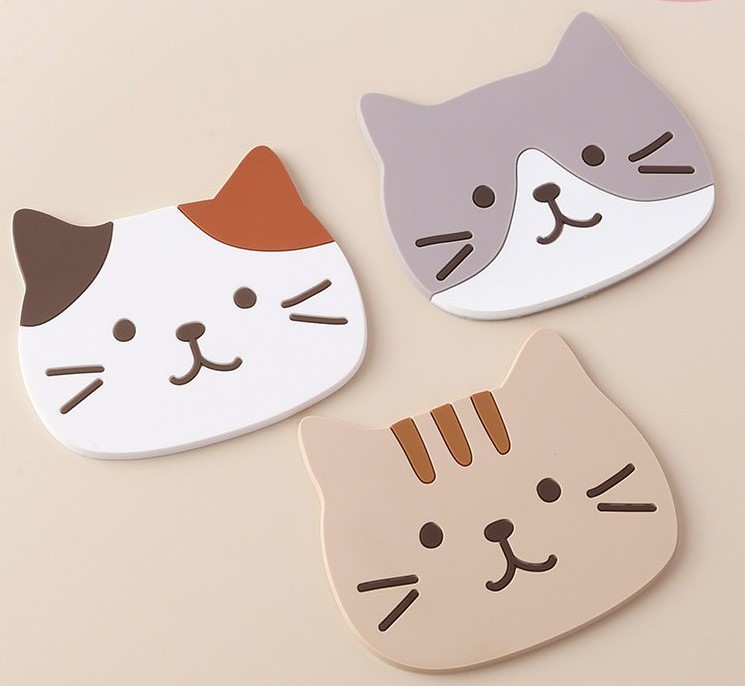 杯垫可爱硅胶隔热垫硅胶杯垫