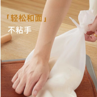 硅胶揉面袋3斤6斤和面袋家用厨房工具高弹硅胶保鲜袋扎带油刷配件