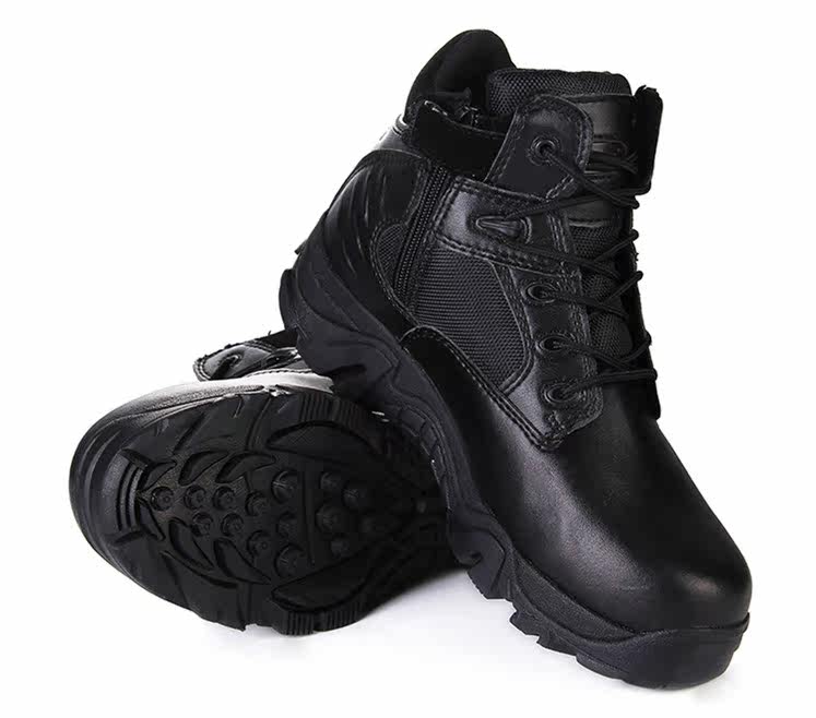 Boots militaires en cuir - chaud - Ref 1402404 Image 1