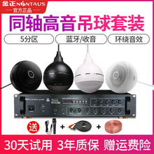 功放壁挂式 吊顶 音箱挂壁蓝牙超市服装 天花定压吸顶喇叭套装 金正 奶茶店背景音乐 A7吊球店铺餐厅音响 悬挂式