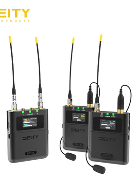 长沙现货 DEITY谛听THEOS双通道数字U段无线话筒48kHz /32Bit 内录时码长续航 远控 一拖二麦克风 专业领夹麦