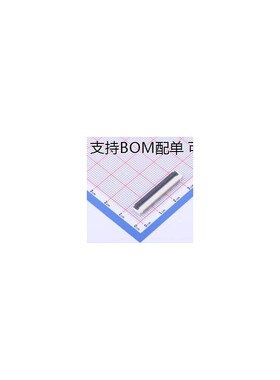 0.8K-QX-32PWB FFC/FPC连接器 0.8mm P数:32 抽屉式 下接 带扣