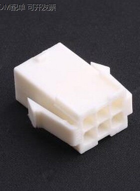 HX41406-6R 胶壳(线对板/线对线) 白色 4.14mm 2x3P P=4.14mm