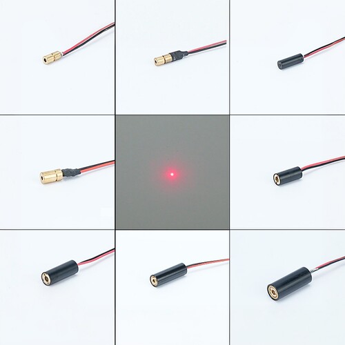 微型小尺寸传感器红光指示器点状激光定位灯十字激光发射器点镭射