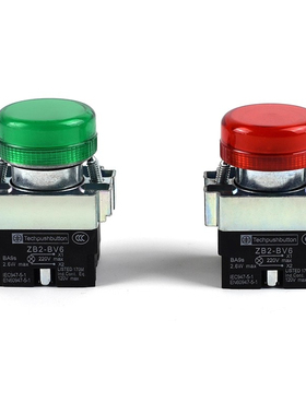 ZB2-BV6指示信号灯红色黄色蓝色绿色XB2氖泡LED电压24V220v380v