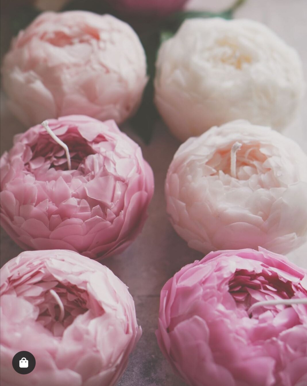 豆のcreema minne日本代购手工芍药玫瑰蜡烛花香安神花烛礼物现货