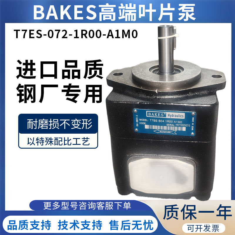 BAKES高压伺服泵T7ES-072-1R00-A1-M0水泥厂锻压机械液压叶片油泵