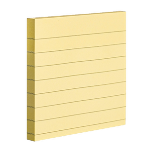 得力横线便利贴标签贴纸学生用便签纸高颜值n次贴考研带横线初中生用备忘记事留言粘性强大号自粘贴小本子