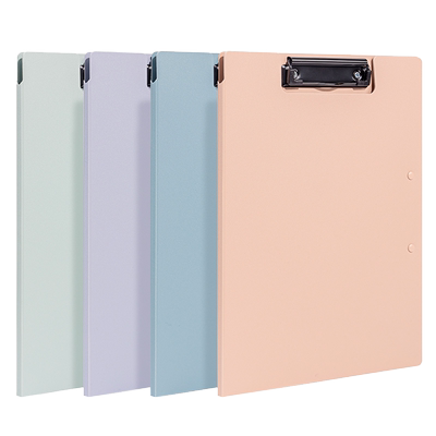 得力a4折页板夹文件夹夹板试卷资料夹桌面文具学生用多功能横版竖版写字垫板办公用品文件学习PP整理收纳夹