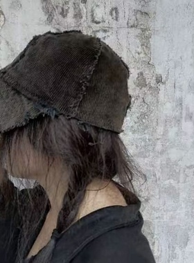 《樆木布衣》复古灯芯绒遮阳帽