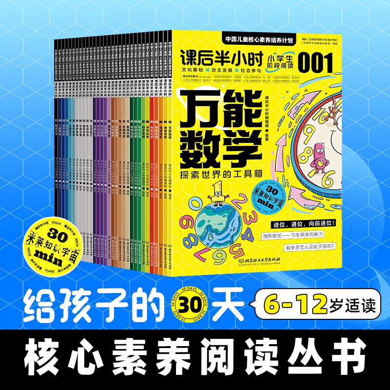 中国儿童核心素养培养计划全31册数学探索世界的工具箱 物理现象发现身边的它们 奇妙化学打开魔术的大门 课后半小时书籍