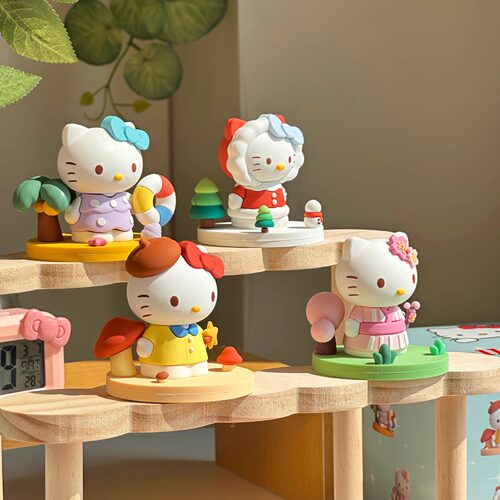 抖音小红书爆款同款四季HelloKitty凯蒂猫盲盒pvc一件代发摆件
