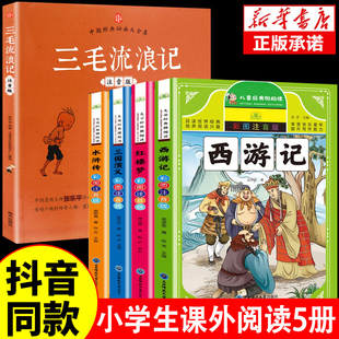 推荐 注音版 四大名著少年版 三毛流浪记 8岁丛书儿童文学12岁文学书系动漫册注音典藏作家读物侦探10岁推理辑当代 假一赔十