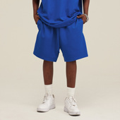 MUSIC美式 宽松休闲裤 直筒抽绳重磅短裤 BOND 夏季 运动裤 高街五分裤