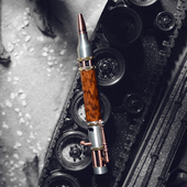 蒸汽时代 野兽手工圆珠笔G2个性 签字中性笔金属朋克螺栓机械拉杆