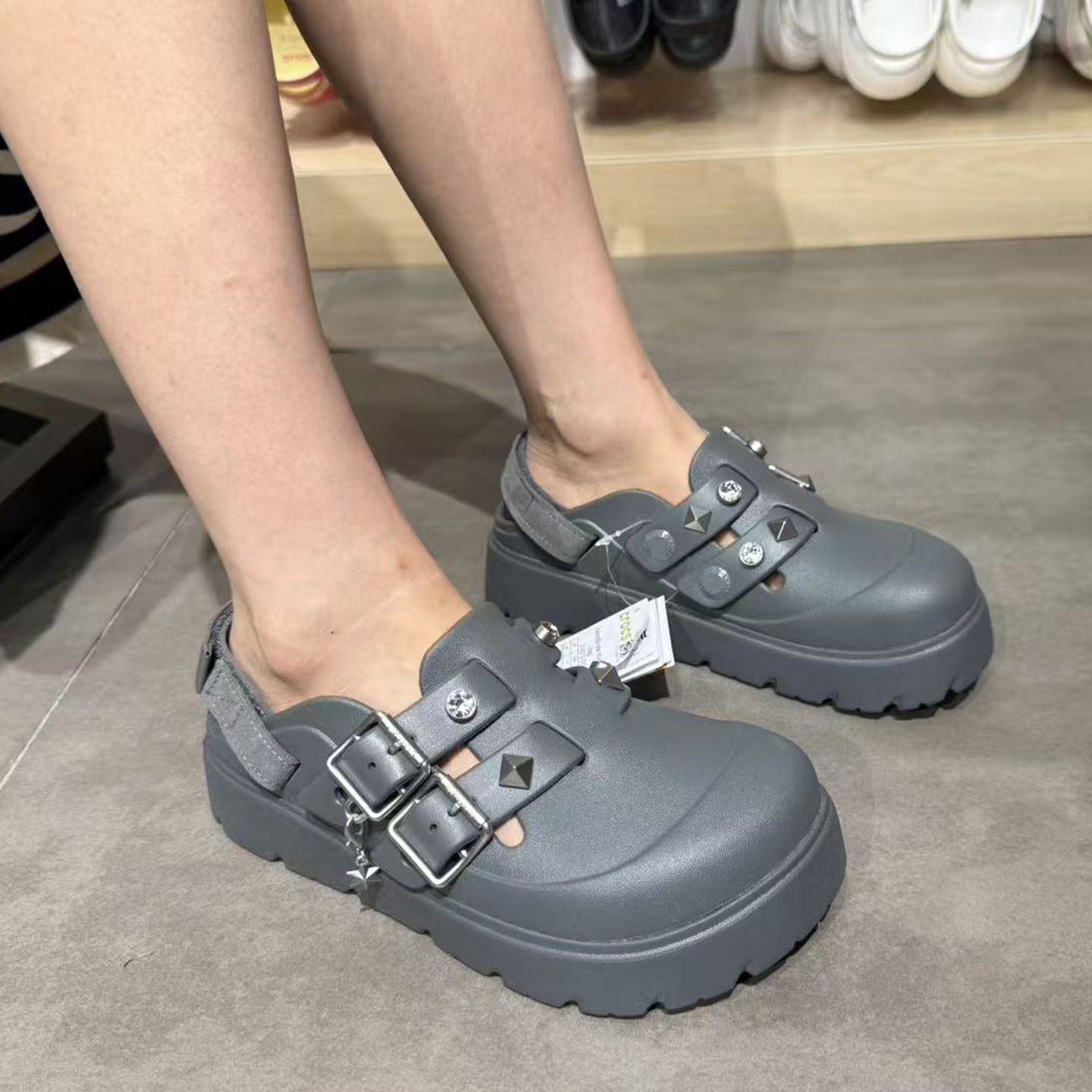 Crocs洞洞鞋庞克星光熠Clog