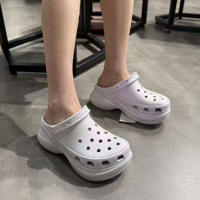 Crocs女鞋复古虹彩小鲸鱼沙滩鞋