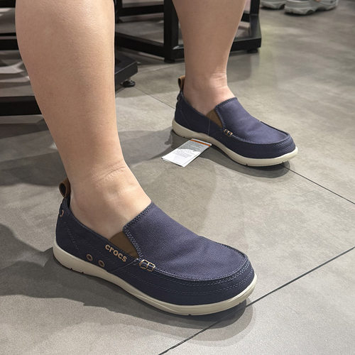 Crocs男鞋卡骆驰沃尔卢帆布鞋