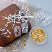 韩系ins小众餐具系列刀叉美甲饰品迷你金属小叉子小勺子美甲配件